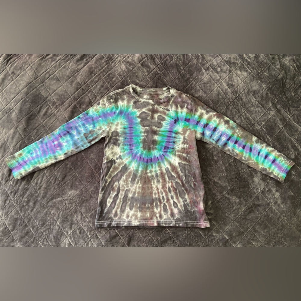 Boy’s Ralph Lauren Long Sleeve Tie Dye Shirt - 7